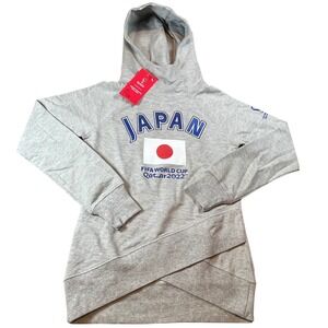 FIFA World Cup Qatar 2022 Japan Hoodie Kids Medium 10/12 Gray Soccer Outerstuff